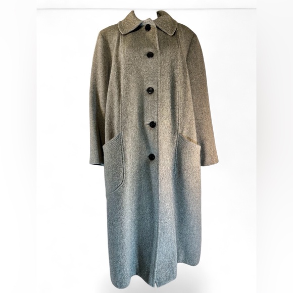 ALORNA' Lazarus of Virginia' Wool blend Single-breasted Union made, Overcoat USA - Picture 3 of 13